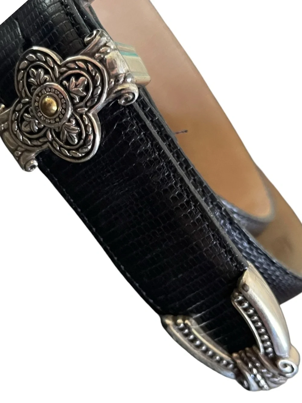 Brighton black leather